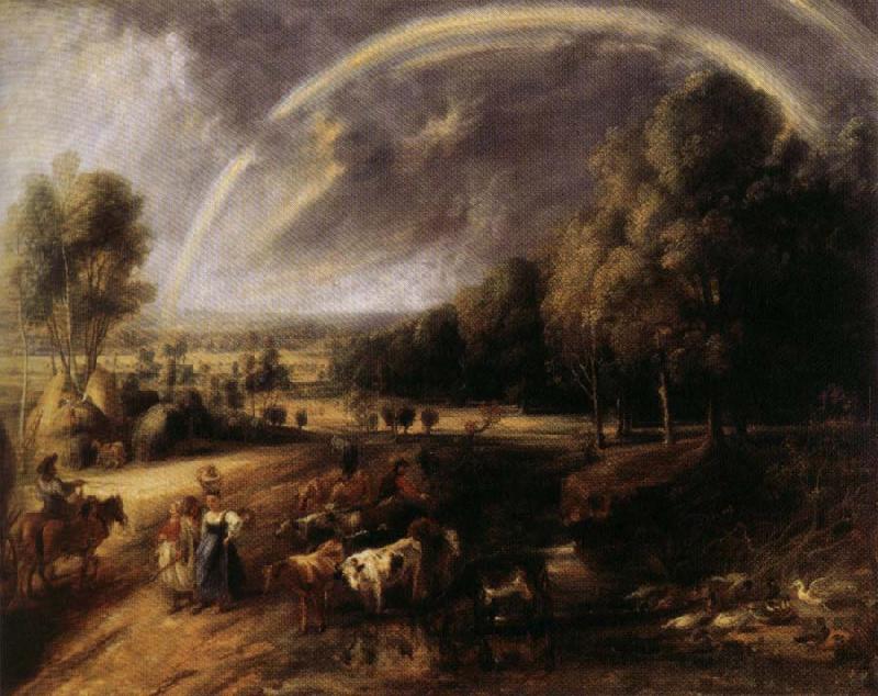 Peter Paul Rubens Landscape with Rainbow